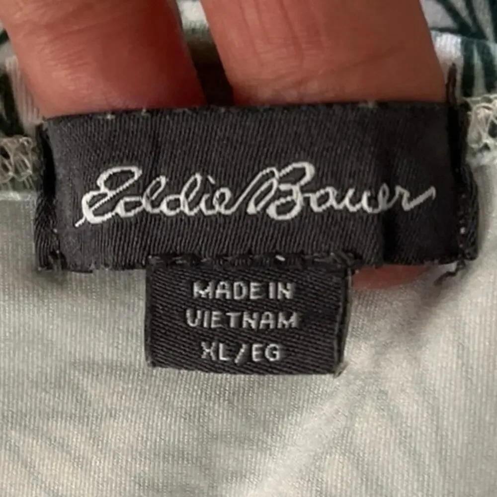 Eddie Bauer Faux Wrap Skirt Womens Size XL Walking Stretch Soft Tropical Tennis